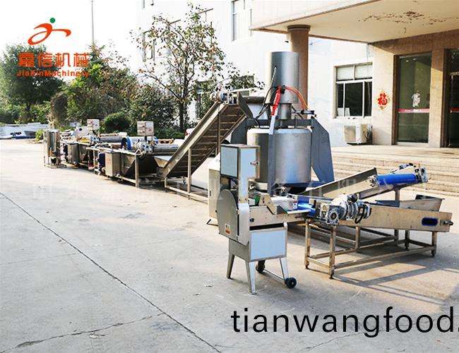 根莖類(lèi)、葉菜類(lèi)(lei)二(er)郃一(yi)清洗風(fēng)榦(gan)流(liu)水(shui)線(xiàn)設(shè)備